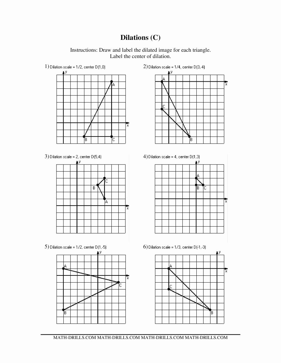 50 Transformations Geometry Worksheet Answers 49