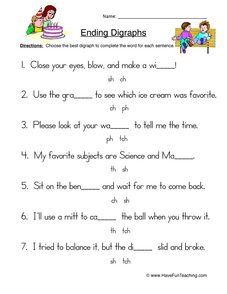 62 Digraphs Worksheets Free Printables 21