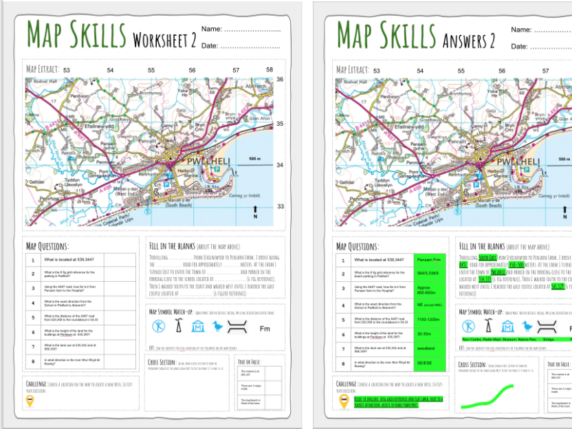 66 Map Skills Worksheets Pdf 17
