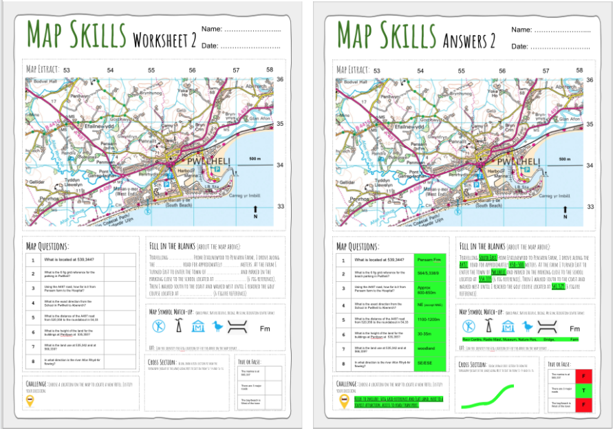 66 Map Skills Worksheets Pdf 51