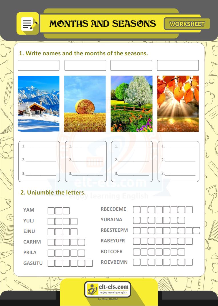 Fresh 95 Season Worksheet For Preschool 38