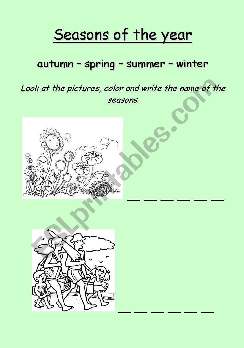 Fresh 95 Season Worksheet For Preschool 43