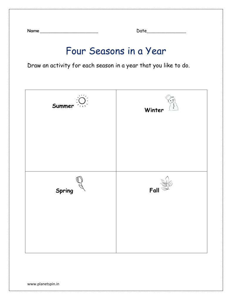 Fresh 95 Season Worksheet For Preschool 54