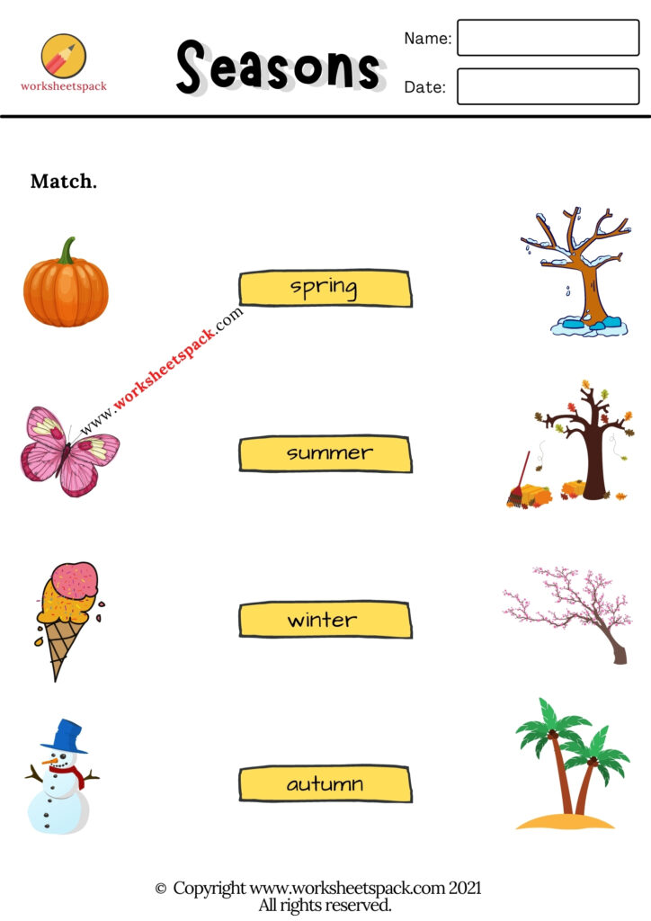 Fresh 95 Season Worksheet For Preschool 57