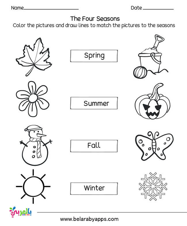 Fresh 95 Season Worksheet For Preschool 60
