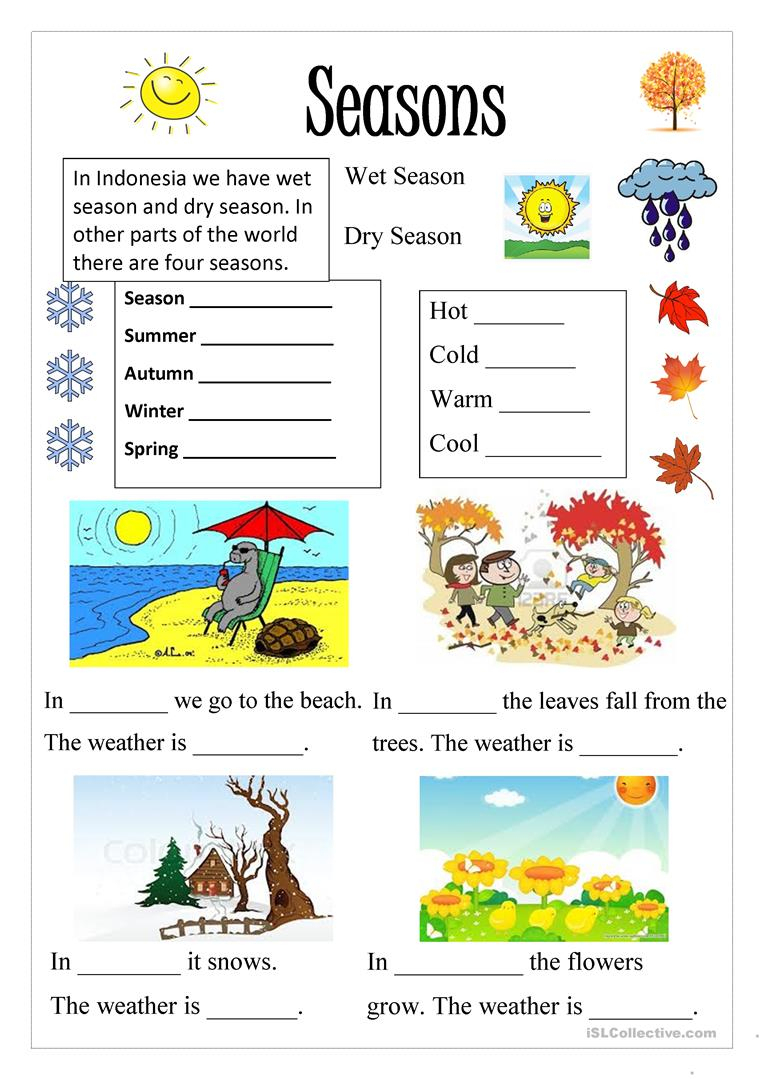 Fresh 95 Season Worksheet For Preschool 81