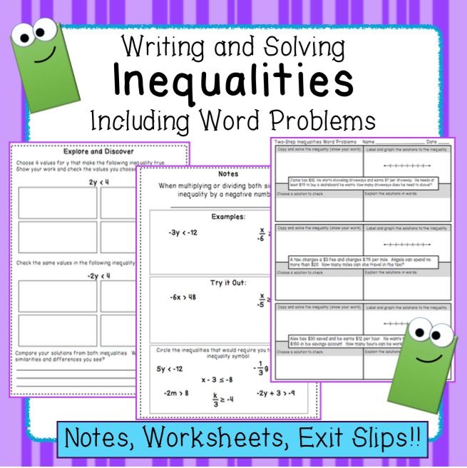 Save 50+ Inequalities Word Problems Worksheet 20
