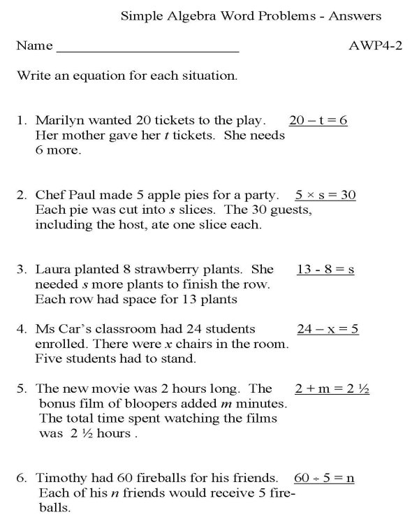 Save 50+ Inequalities Word Problems Worksheet 61