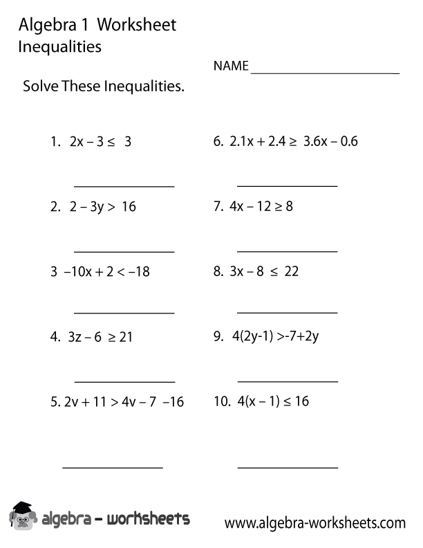 50 Save 7Th Grade Inequalities Worksheet 15