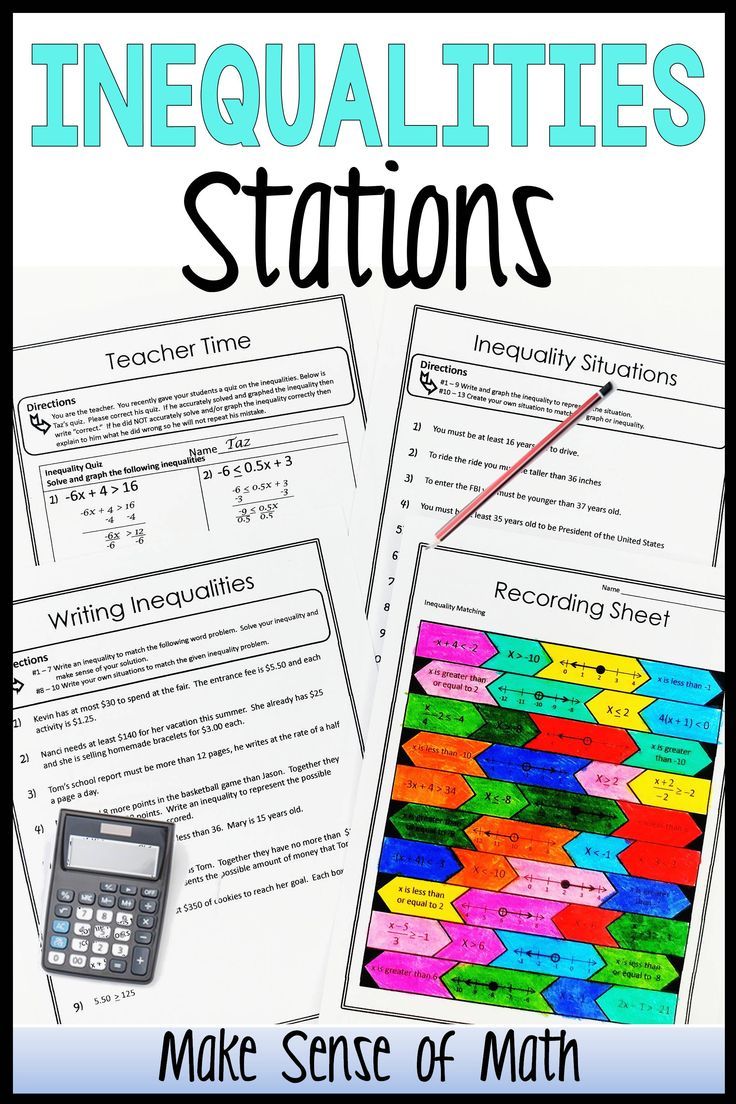 50 Save 7Th Grade Inequalities Worksheet 8