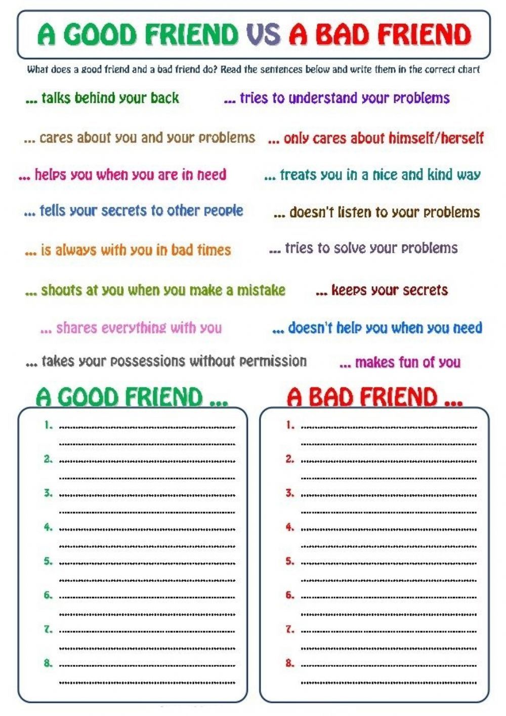 55 Worksheets For Social Skills 13