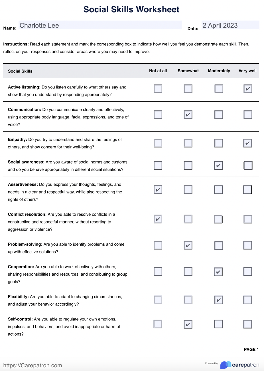 55 Worksheets For Social Skills 2