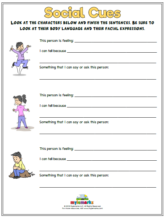 55 Worksheets For Social Skills 7