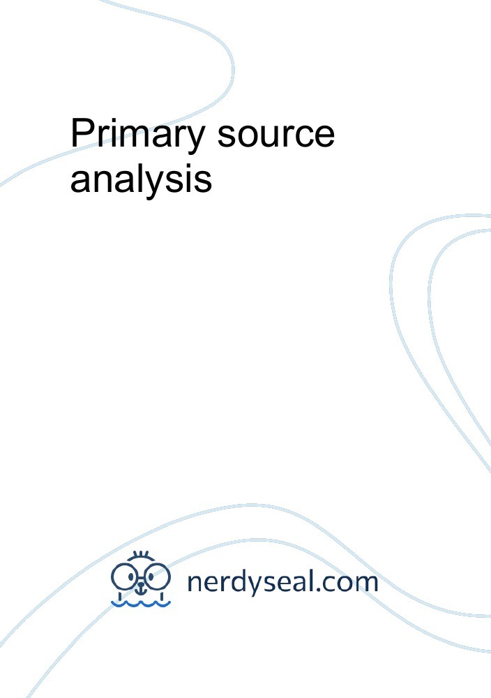 60 Primary Source Analysis Worksheet 21