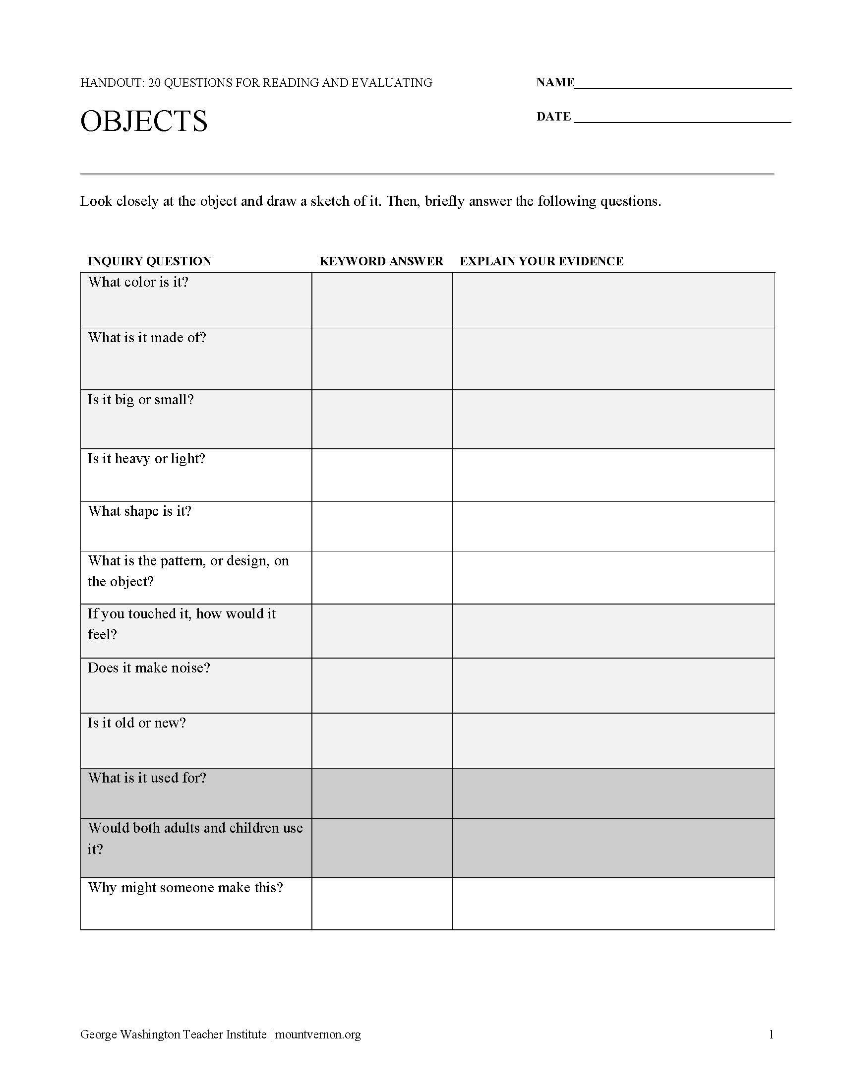 60 Primary Source Analysis Worksheet 23