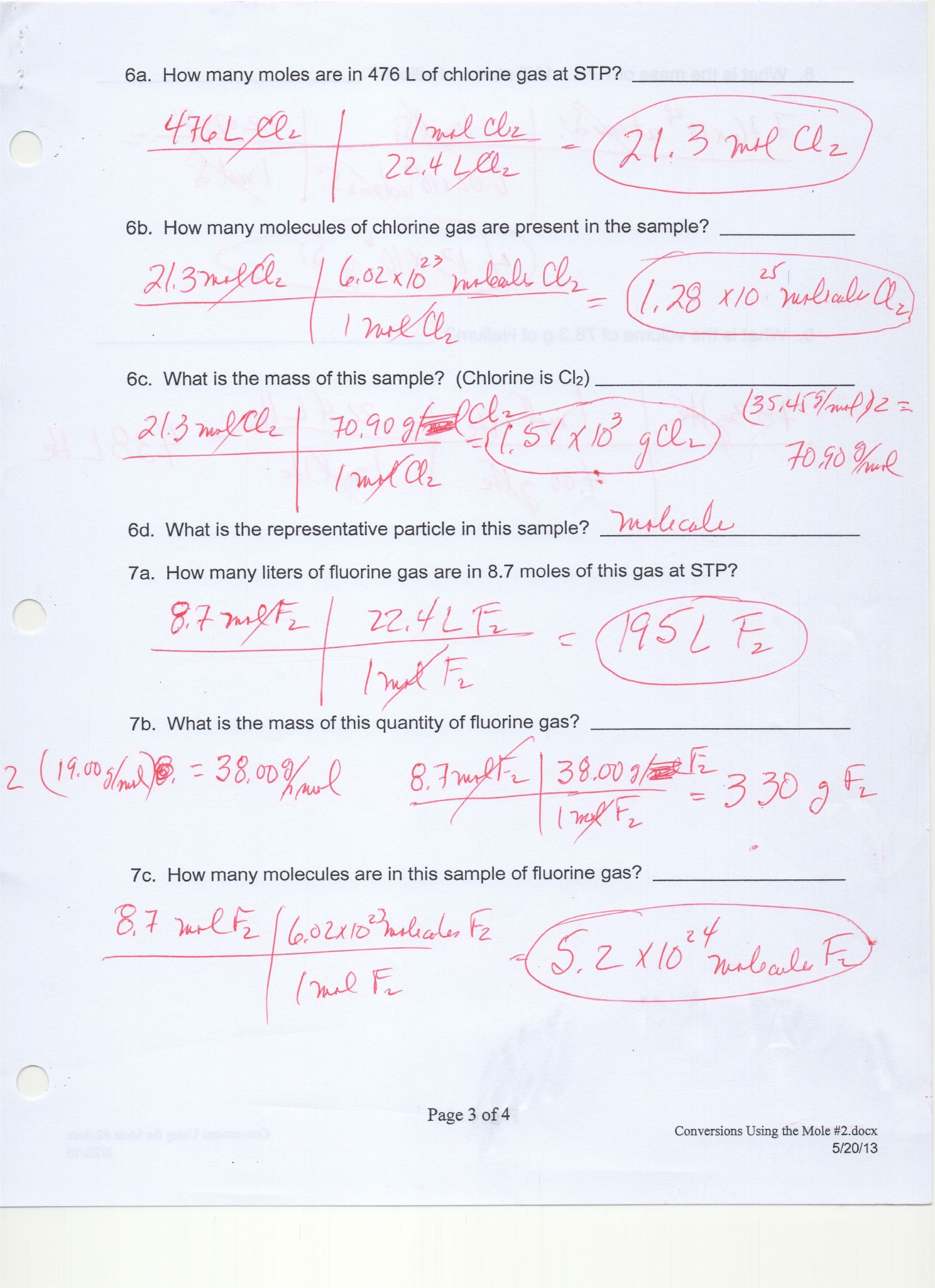 61 Significant Figures Calculations Worksheet 49