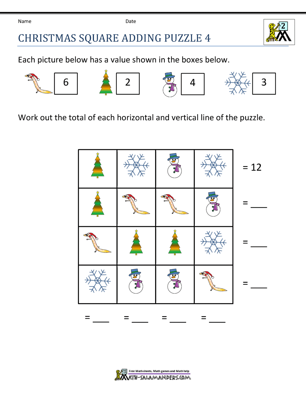 62 Christmas Maths Worksheets Ks3 16