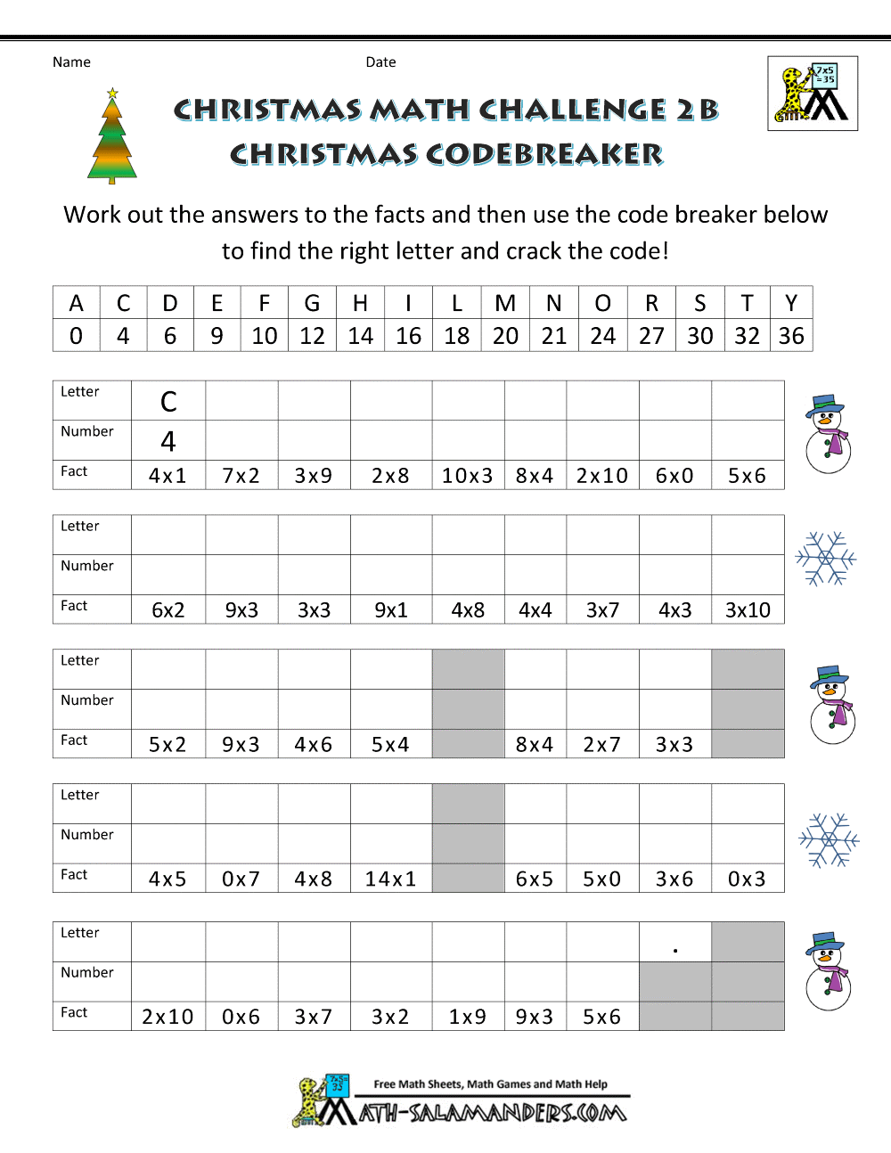 62 Christmas Maths Worksheets Ks3 21