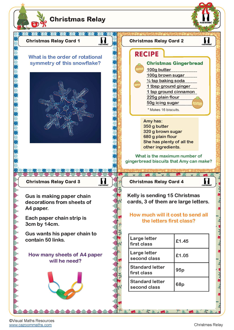 62 Christmas Maths Worksheets Ks3 32