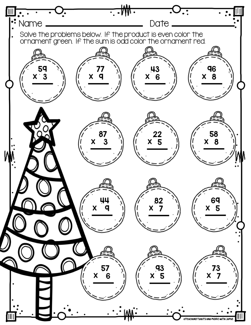 62 Christmas Maths Worksheets Ks3 35