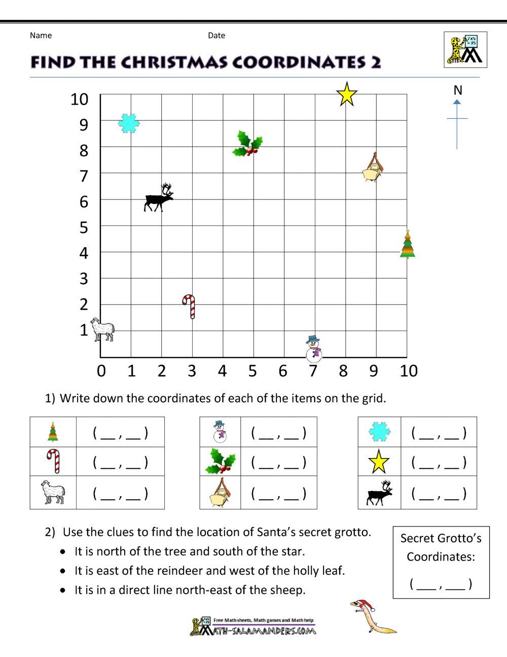 62 Christmas Maths Worksheets Ks3 63