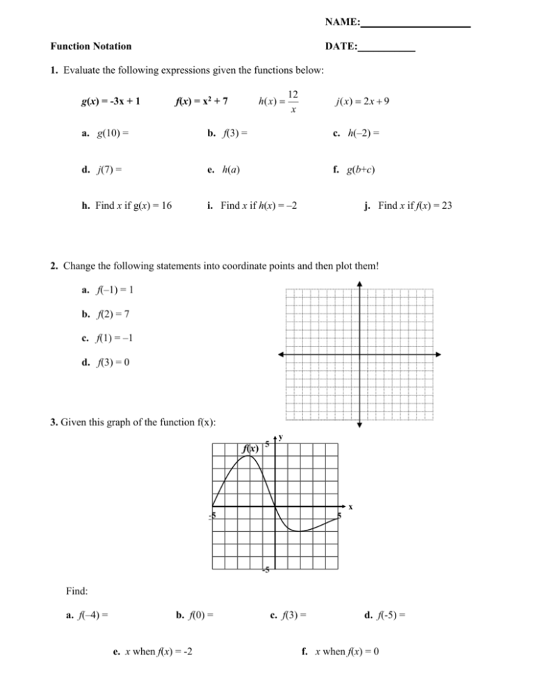 Save 50 Intro To Functions Worksheet 3