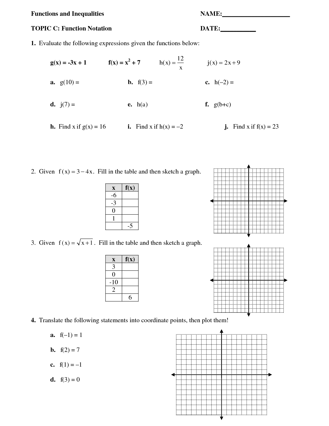 Save 50 Intro To Functions Worksheet 33