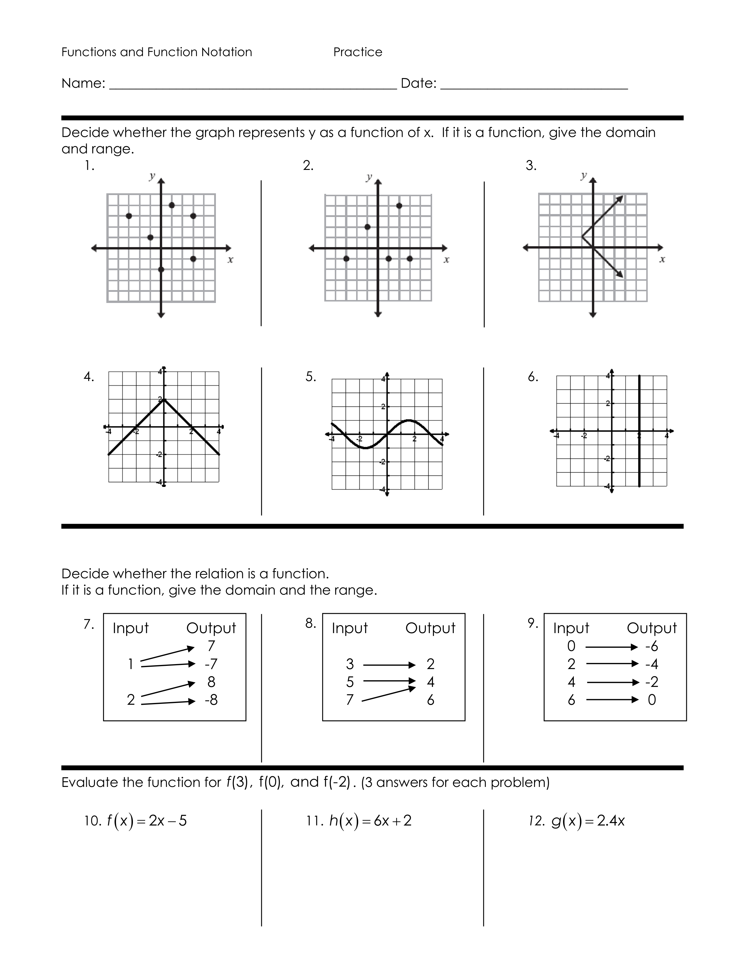 Save 50 Intro To Functions Worksheet 34