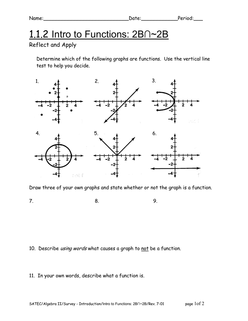 Save 50 Intro To Functions Worksheet 42