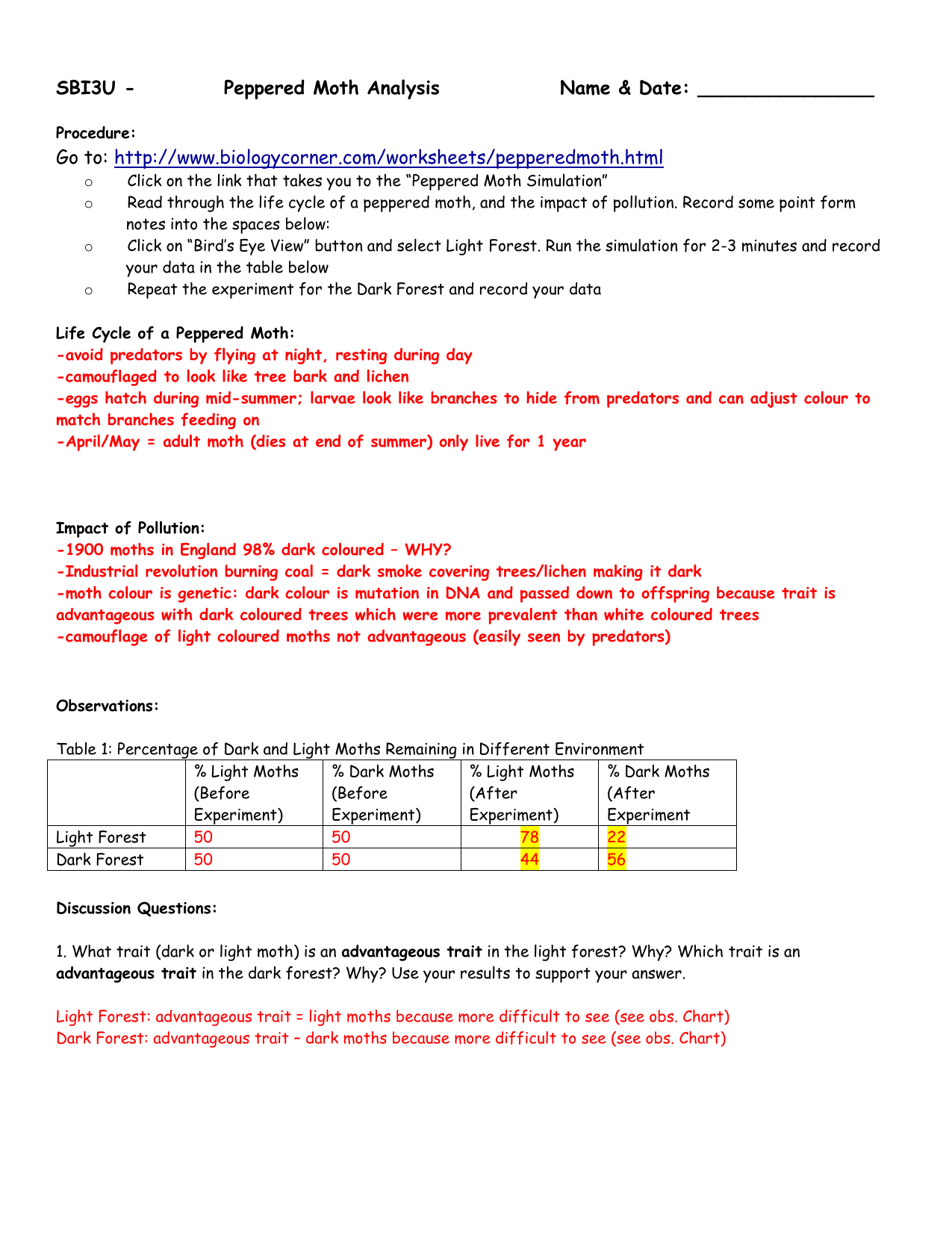 80 Printable Mutation Worksheet Answer Key 26