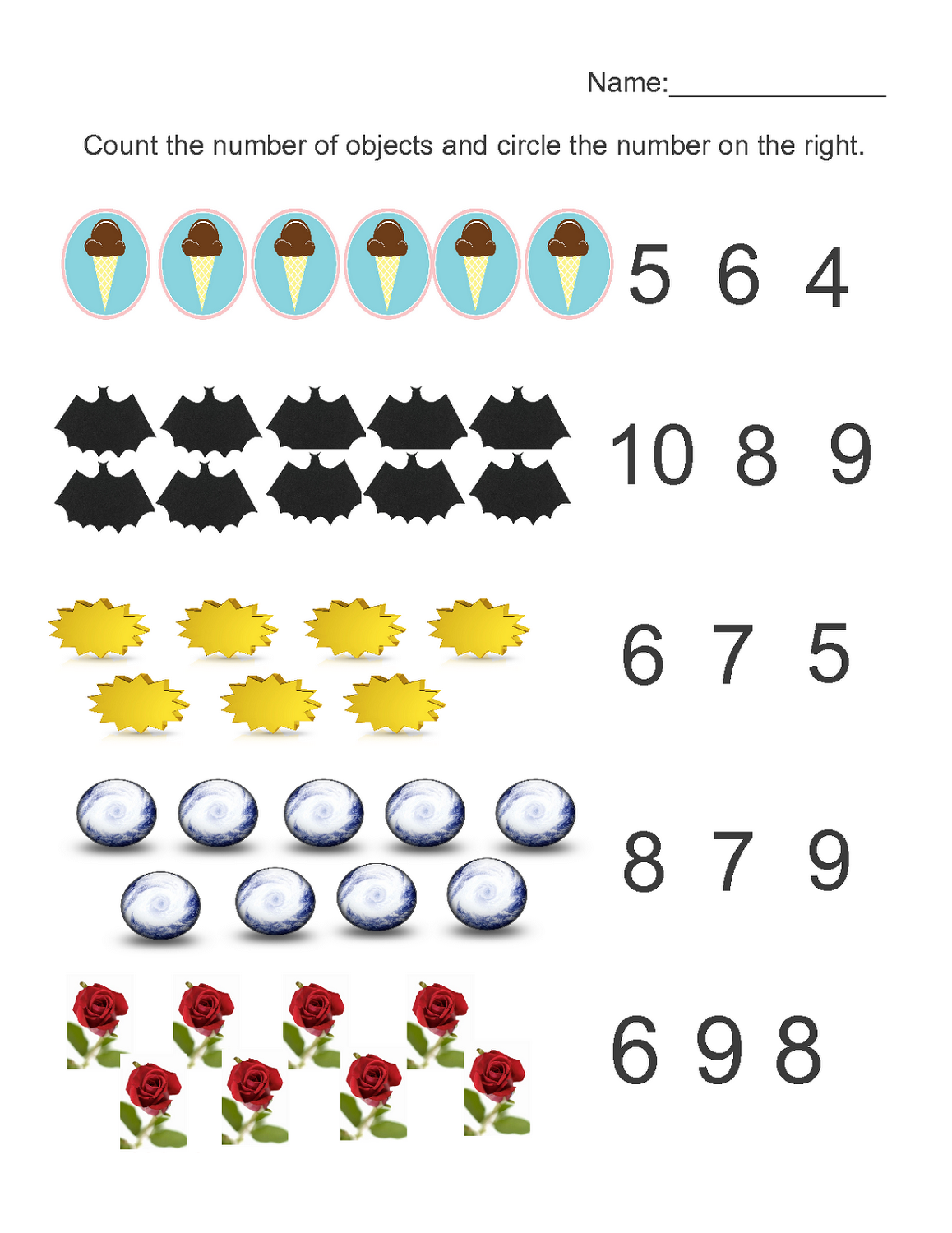 80 Printable Number Recognition 1-10 Worksheets 11