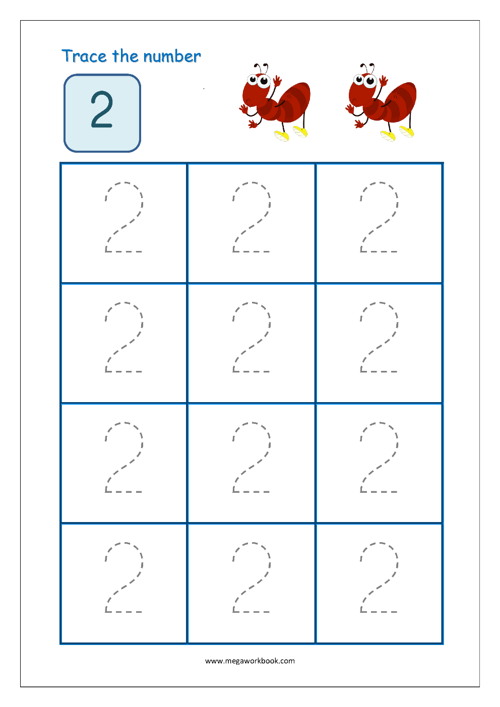 80 Printable Number Recognition 1-10 Worksheets 34