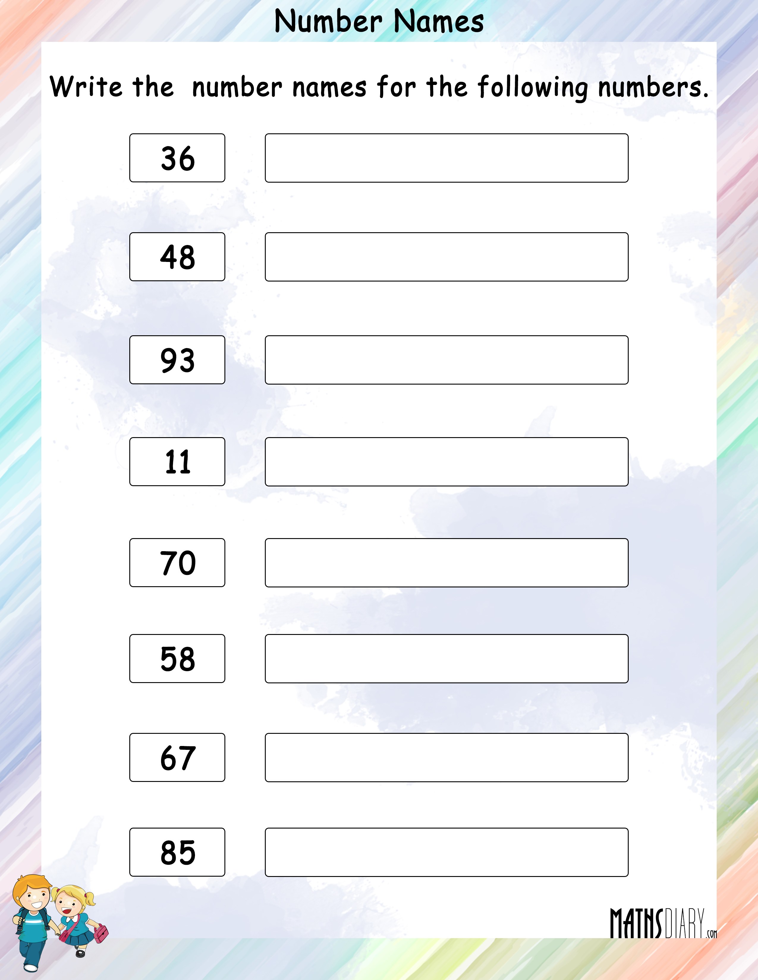 80 Printable Number Recognition 1-10 Worksheets 40