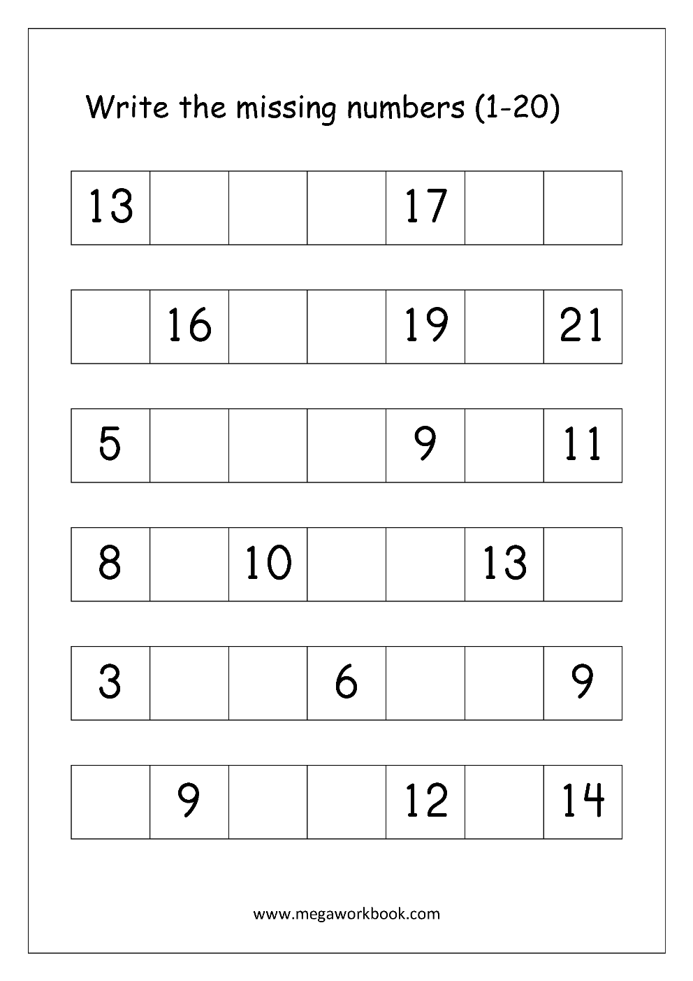 80 Printable Number Recognition 1-10 Worksheets 53