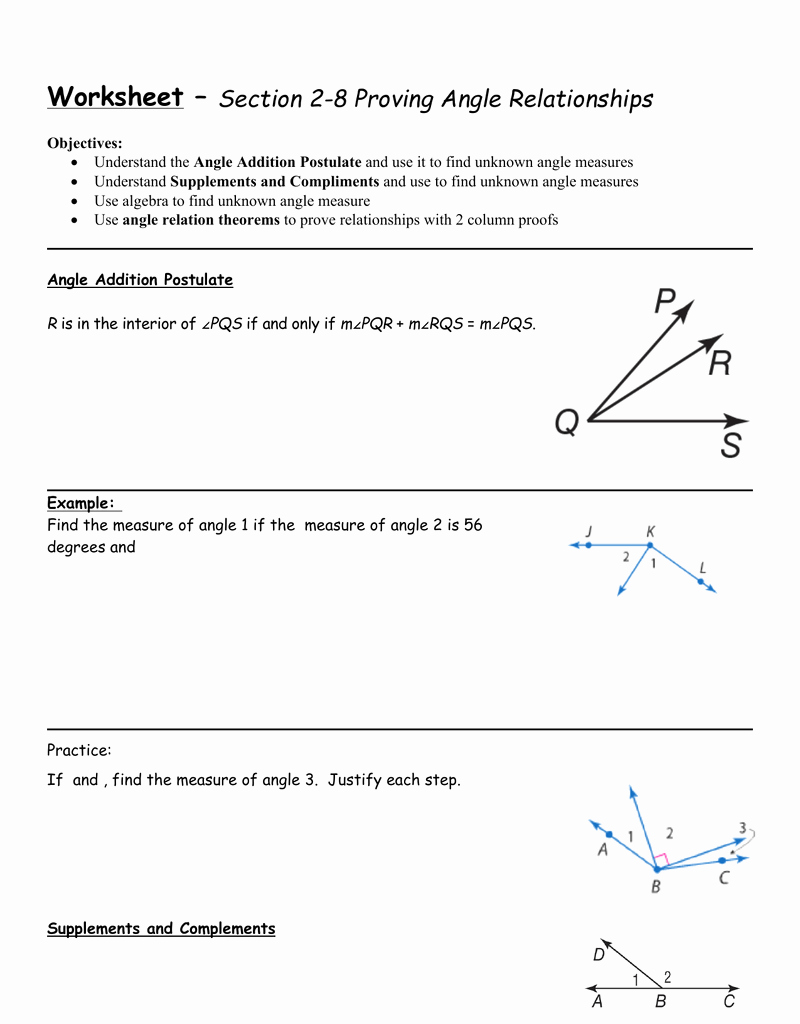 80 Printable Parallel Line Proofs Worksheet 21