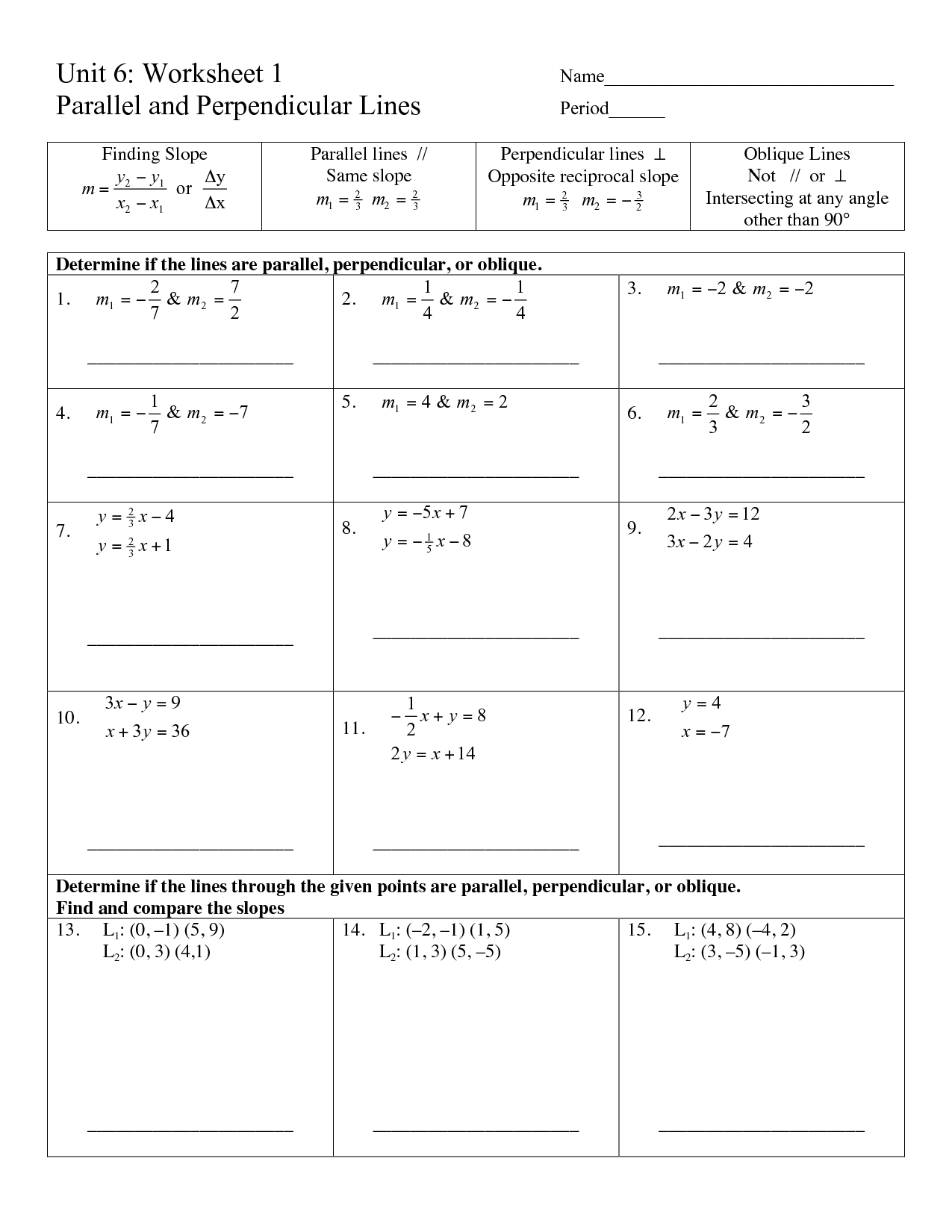 80 Printable Parallel Line Proofs Worksheet 36