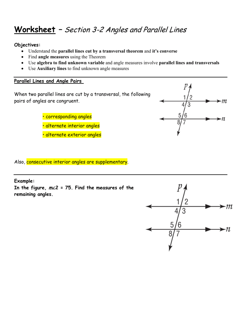 80 Printable Parallel Line Proofs Worksheet 48