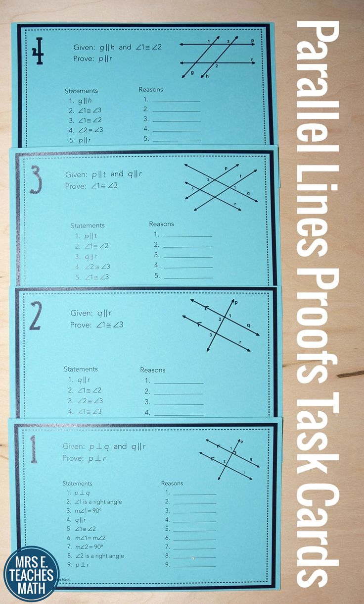 80 Printable Parallel Line Proofs Worksheet 6