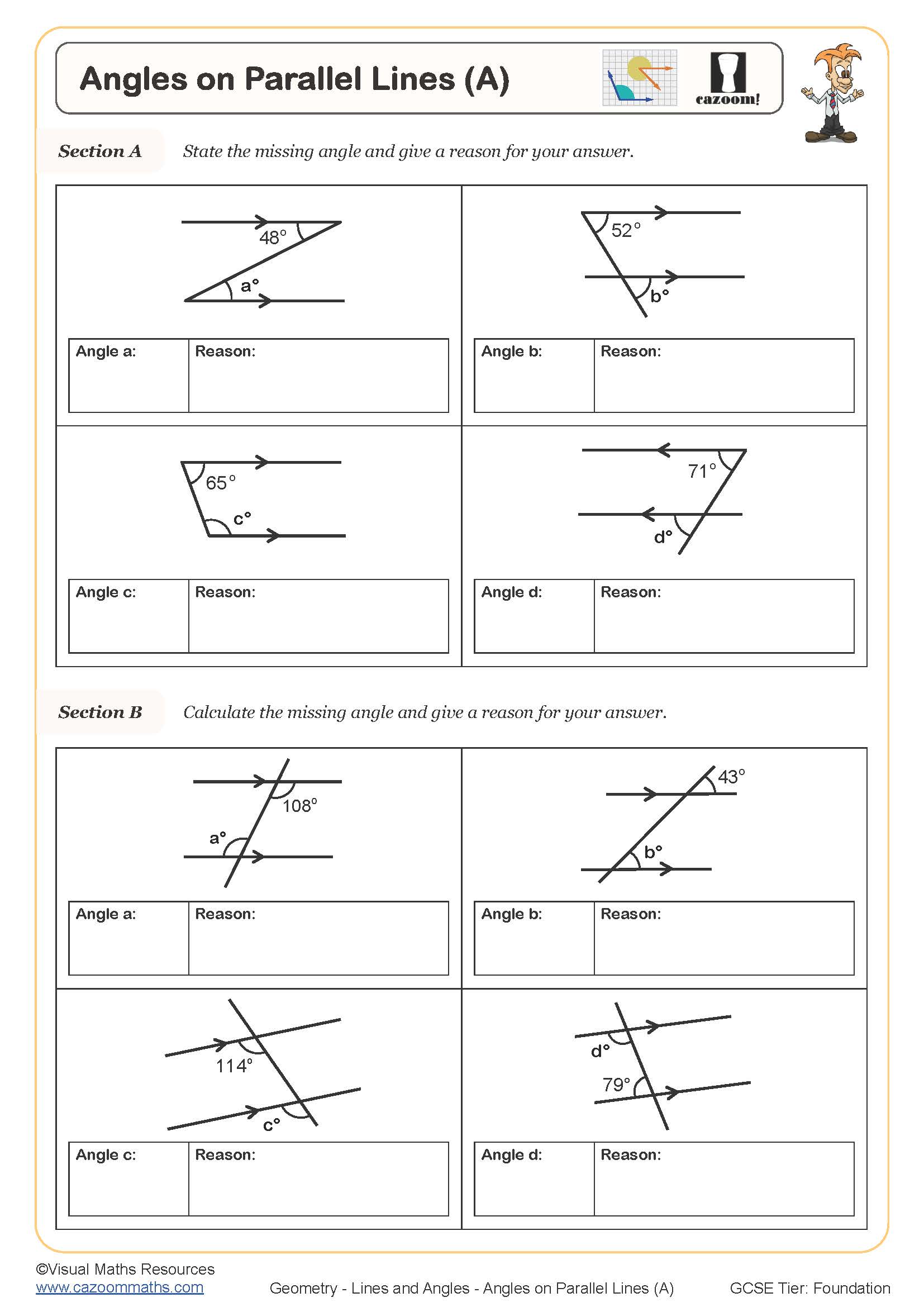 80 Printable Parallel Line Proofs Worksheet 74