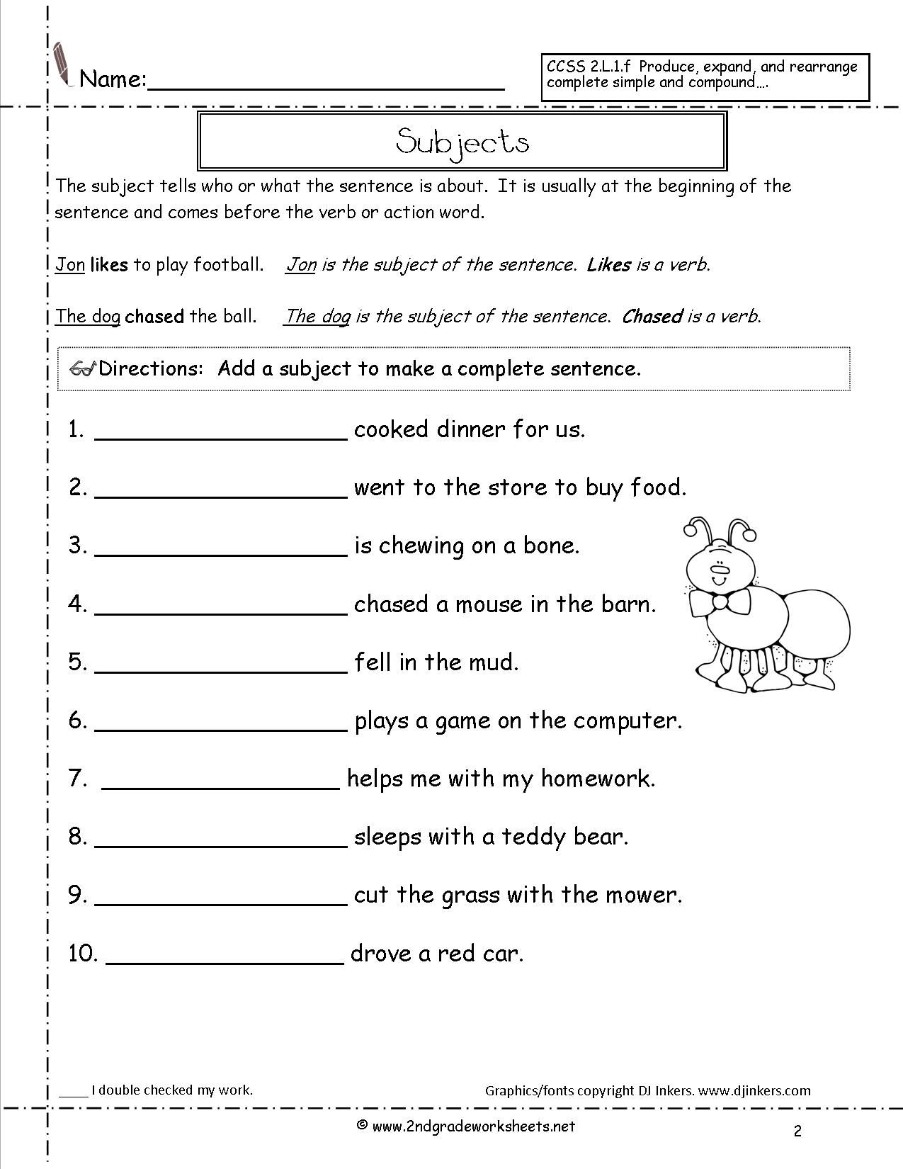 80 Printable Second Grade Worksheets Printable 14