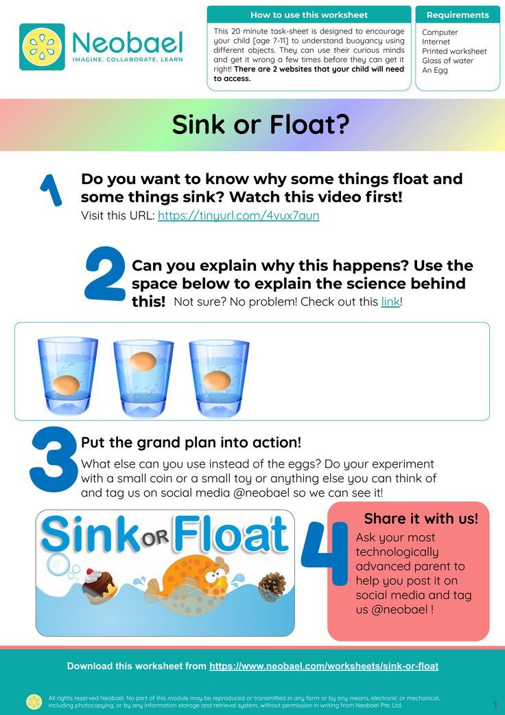 80 Printable Sinking And Floating Worksheet 59