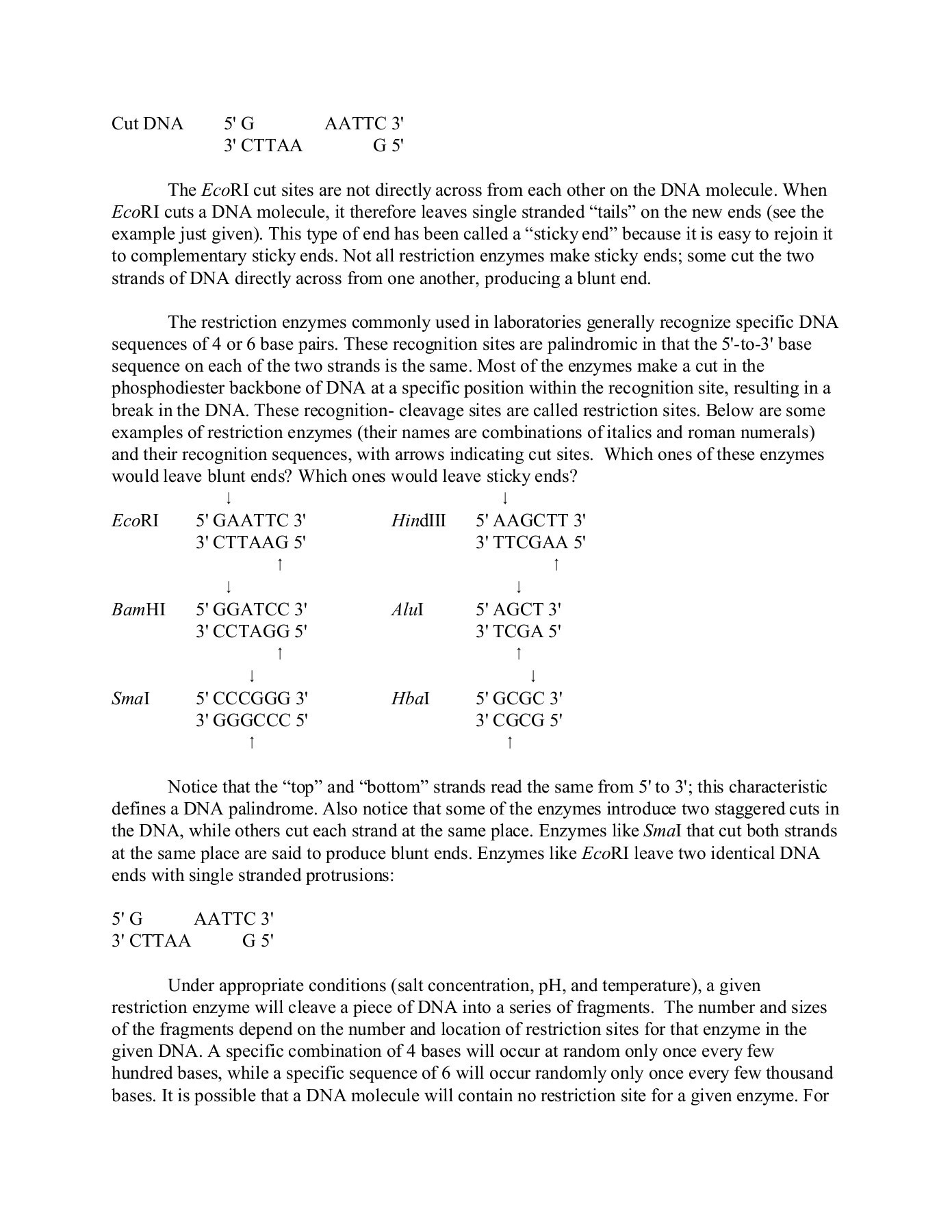 85 Restriction Enzyme Worksheet Answers 9