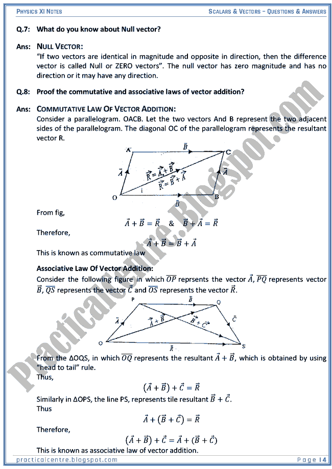 85 Vectors Physics Worksheet Answers 12