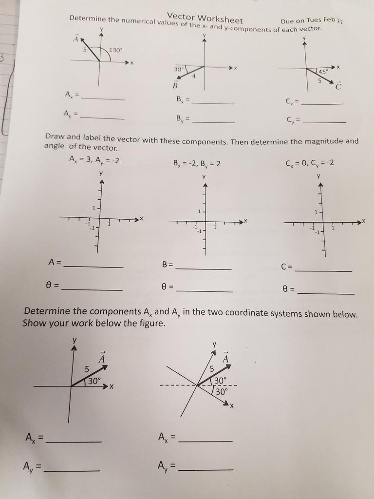 85 Vectors Physics Worksheet Answers 43