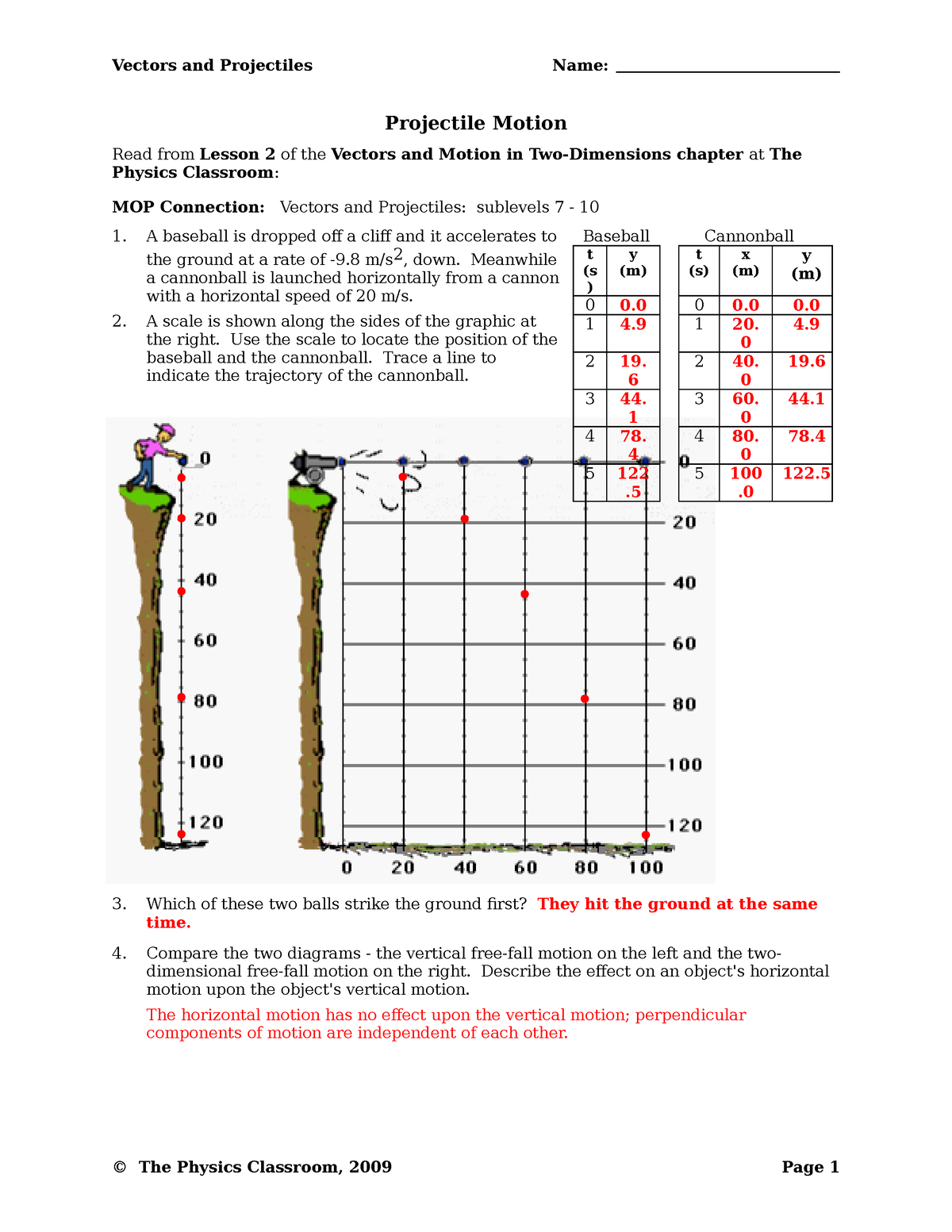 85 Vectors Physics Worksheet Answers 50