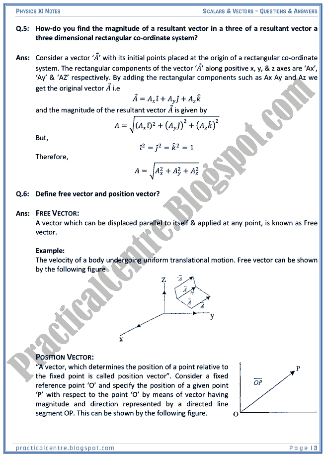 85 Vectors Physics Worksheet Answers 56