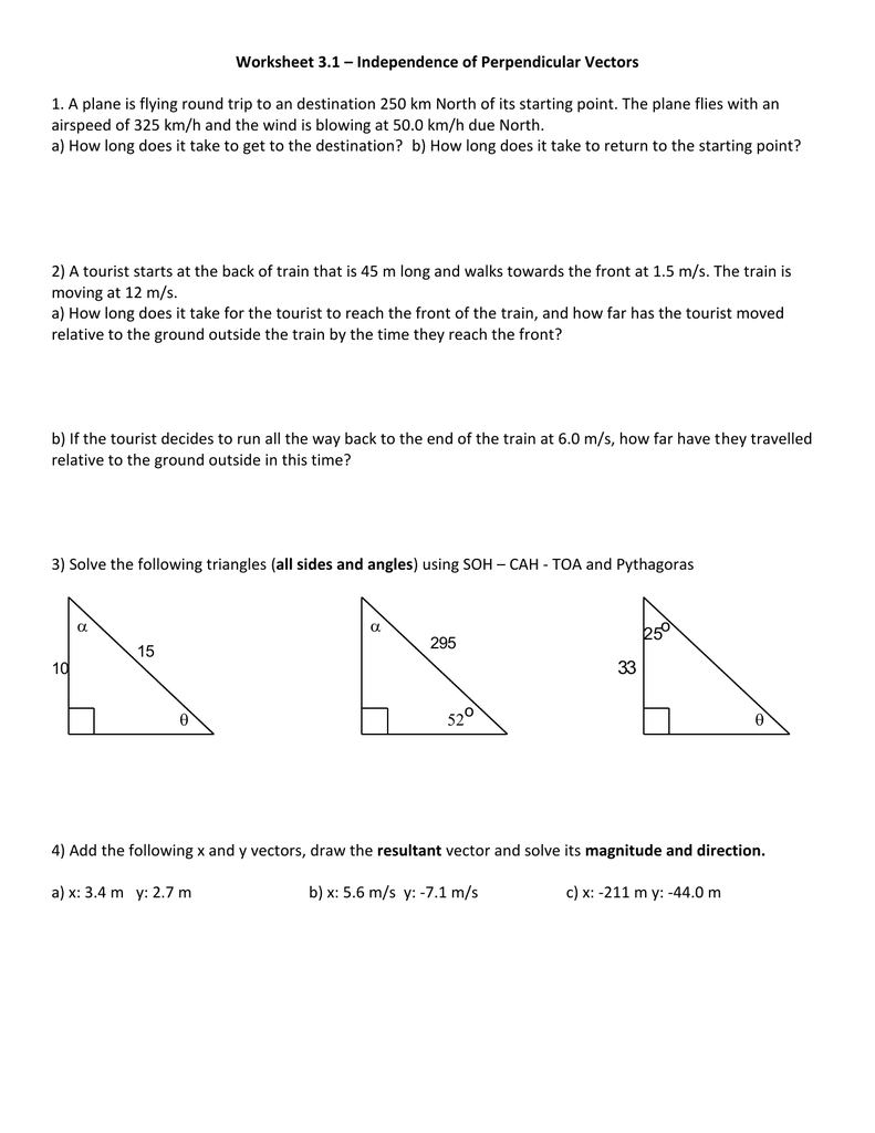 85 Vectors Physics Worksheet Answers 8