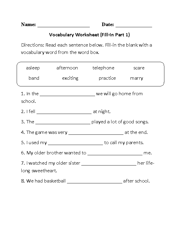 85 Vocabulary Worksheets Middle School 2