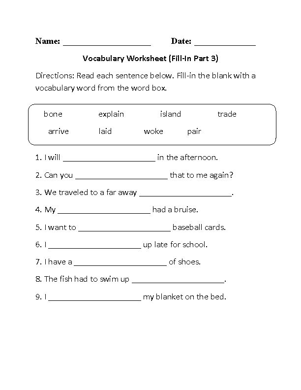 85 Vocabulary Worksheets Middle School 54