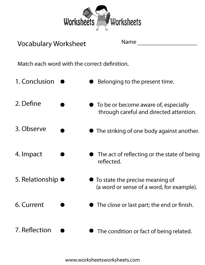 85 Vocabulary Worksheets Middle School 55